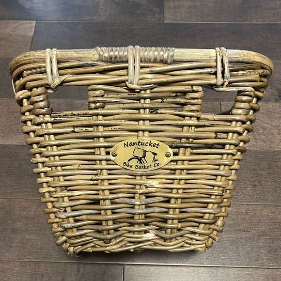 Nantucket wooden bike basket - Picture 1 of 9
